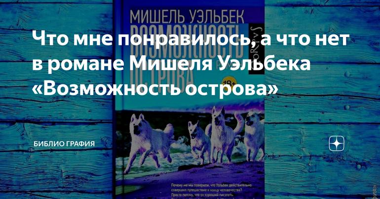 Что мне понравилось, а что нет в романе Мишеля Уэльбека «Возможность острова»