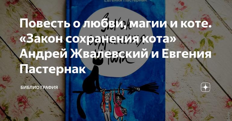 Повесть о любви, магии и коте. «Закон сохранения кота» Андрей Жвалевский и Евгения Пастернак